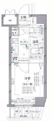 パレステュディオ渋谷ウエスト 6階 間取り図