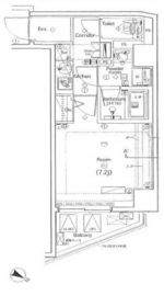 プレミアムキューブ都立大学#mo 306 間取り図