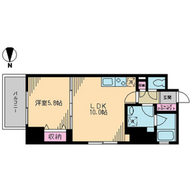 クレドラテース白河 210 間取り図