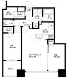 シティタワー武蔵小山 35階 間取り図