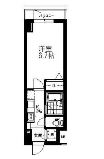 ステージファースト恵比寿 8階 間取り図