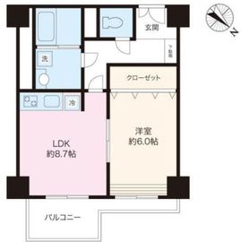 コープ野村一番町 2階 間取り図