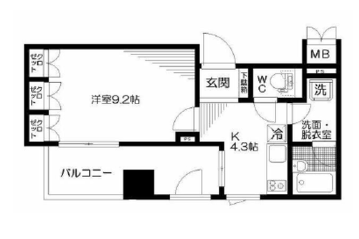 リビオ五反田プラグマGタワー 5階 間取り図
