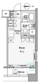 レジディア錦糸町2 410 間取り図