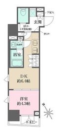 ルフォンプログレ四谷 1202 間取り図