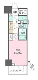 ルフォンプログレ四谷 1203 間取り図