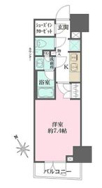 ルフォンプログレ四谷 1204 間取り図