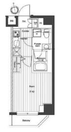 プレミアムキューブG北新宿 2階 間取り図
