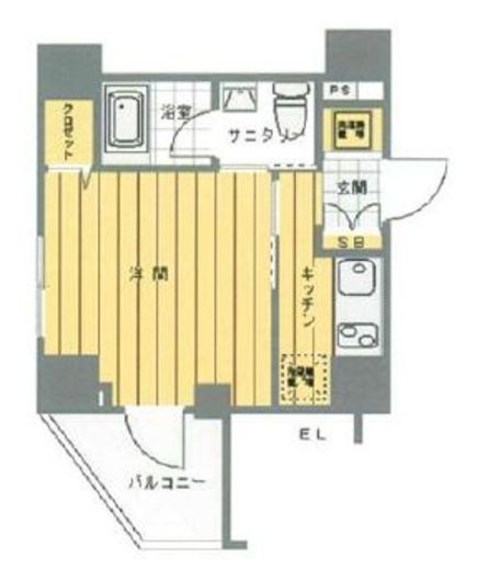 ブライズ高田馬場 5階 間取り図