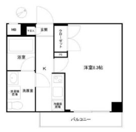 メイクスデザイン大森2 203 間取り図