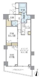 大崎ウエストシティタワーズ イースト 3階 間取り図
