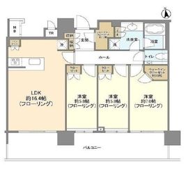 パークコート浜離宮ザ・タワー 26階 間取り図