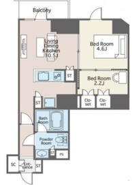 ライオンズフォーシア両国 605 間取り図