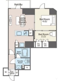 ライオンズフォーシア両国 805 間取り図