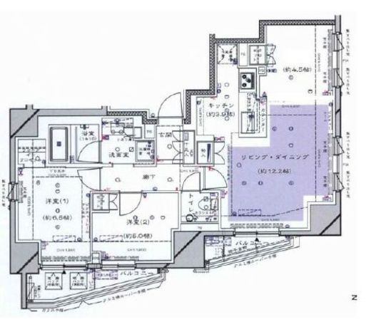 グランスイート四谷エクシア 11階 間取り図