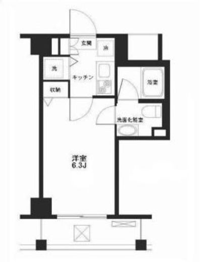 アーバンファースト神楽坂 7階 間取り図