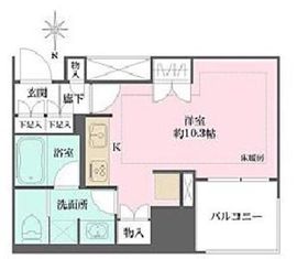 パークハウス阿佐ヶ谷レジデンス 5階 間取り図