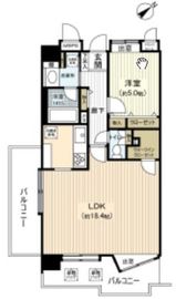 ライオンズマンション渋谷シティ 6階 間取り図