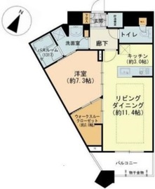 勝どきザ・タワー 4階 間取り図