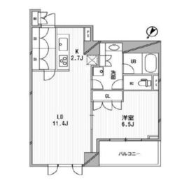 フロンティアテラス目黒 410 間取り図