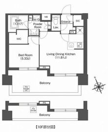 コンフォリア西荻窪 1004 間取り図