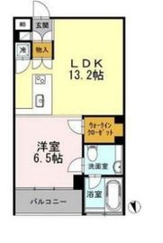 カスタリア目黒長者丸 407 間取り図