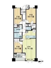 ザ・パークハウス市谷加賀町レジデンス 6階 間取り図