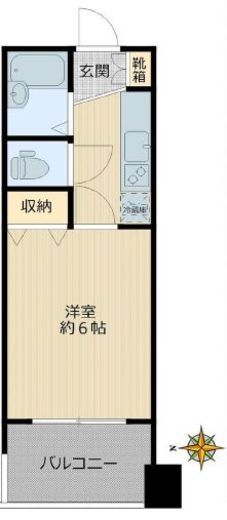 アルシオン文京小石川 6階 間取り図