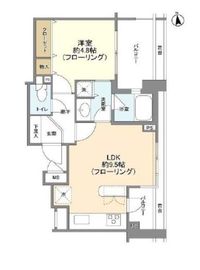 東急ドエルアルス桜新町 5階 間取り図