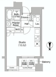 コンフォリア銀座イースト 907 間取り図