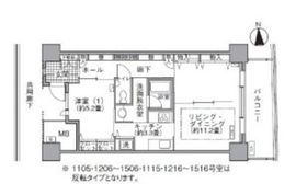 アクティ汐留 1115 間取り図