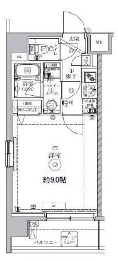 アルテシモエクラン 2階 間取り図