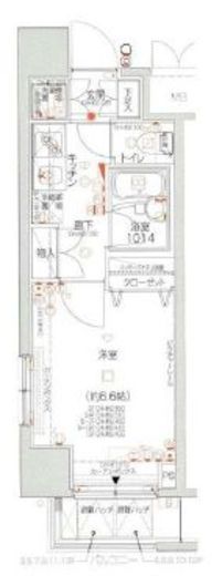 パレステュディオ四谷 9階 間取り図