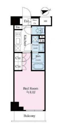 リテラス馬込 304 間取り図