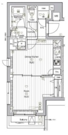 ザ・プレミアムキューブジー大崎 415 間取り図