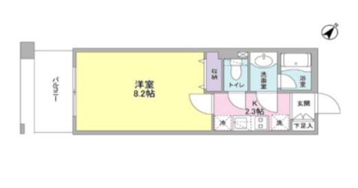 プロスペクト東雲橋 618 間取り図