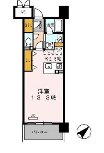 ロイヤルパークス豊洲 536 間取り図