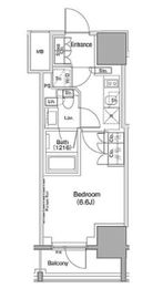 ザ・パークハビオ麻布十番 1504 間取り図