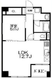 ユーノ新宿柏木 403 間取り図