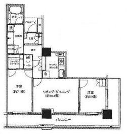 パークタワー秋葉原 11階 間取り図