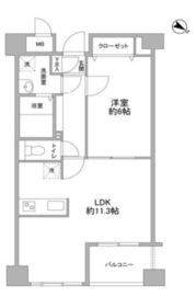 クエスタ高輪 402 間取り図