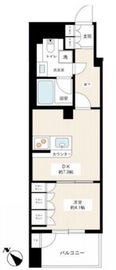 カスタリア銀座3 807 間取り図