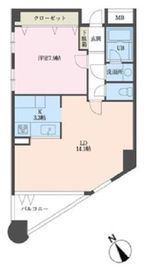 代々木上原128 202 間取り図
