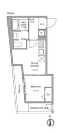 グローリオシェルト池袋本町 403 間取り図