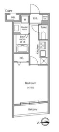 グローリオシェルト池袋本町 101 間取り図