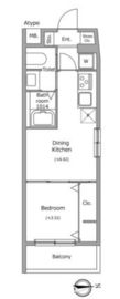 グローリオシェルト池袋本町 311 間取り図