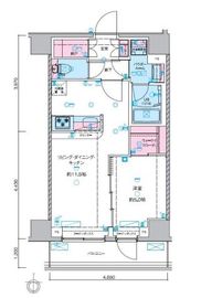 ジェノヴィア本所吾妻橋スカイガーデン 5階 間取り図