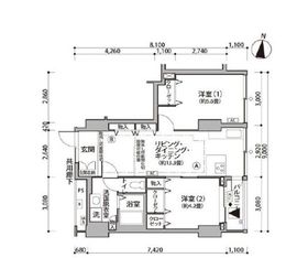 東雲キャナルコートCODAN 13-702 間取り図