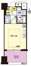 ラ・トゥール新宿 8階 間取り図