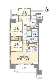 クレヴィア住吉 7階 間取り図